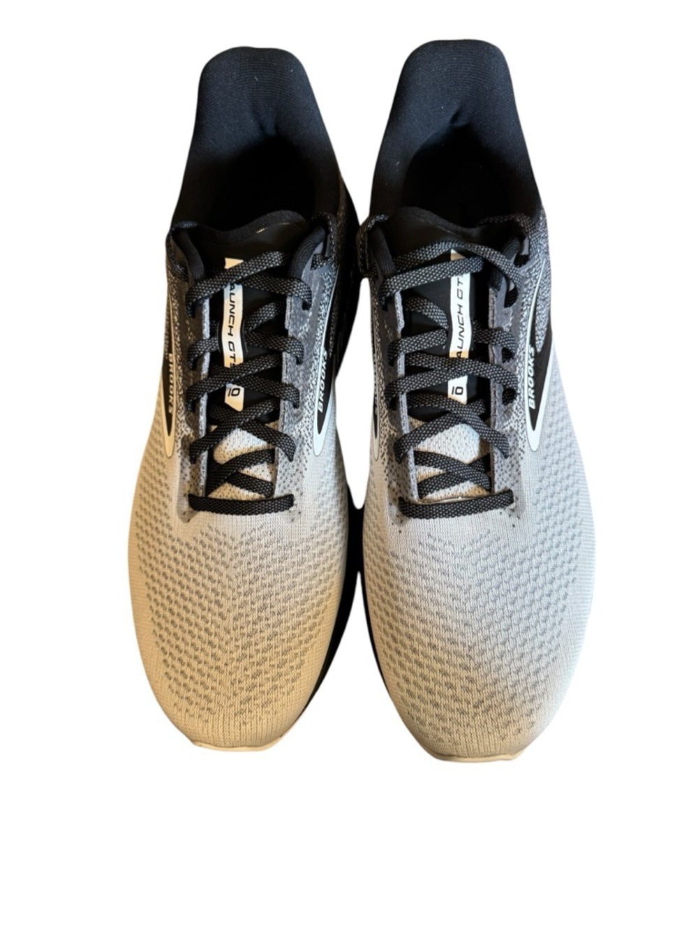Brooks Launch GTS 10 Gray and Black Men's Running Sneaker Size 10.5 Wide - Picture 3 of 11